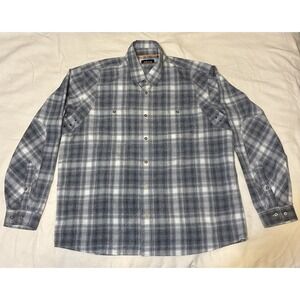 Orvis Shirt Men's XL Plaid Lightweight Boxy Gorpcore Button-up Causal Breathable
